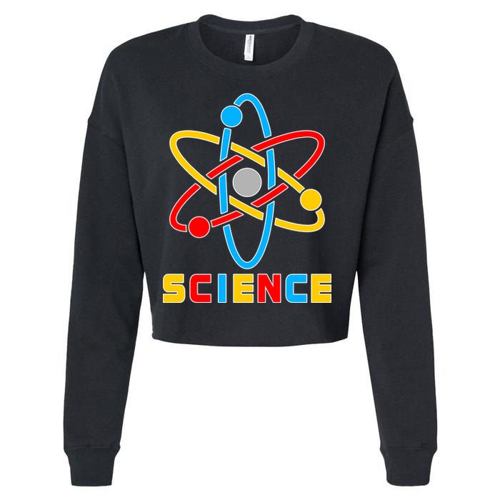 The Atom Science Logo Cropped Pullover Crew