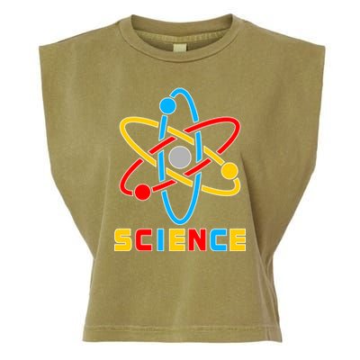 The Atom Science Logo Garment-Dyed Women's Muscle Tee