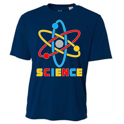 The Atom Science Logo Cooling Performance Crew T-Shirt