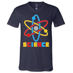 The Atom Science Logo V-Neck T-Shirt