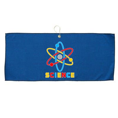 The Atom Science Logo Large Microfiber Waffle Golf Towel