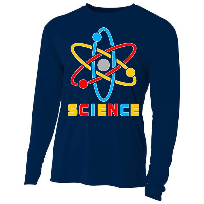 The Atom Science Logo Cooling Performance Long Sleeve Crew