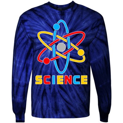 The Atom Science Logo Tie-Dye Long Sleeve Shirt
