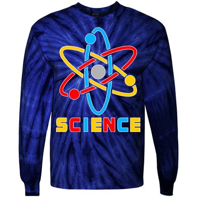 The Atom Science Logo Tie-Dye Long Sleeve Shirt