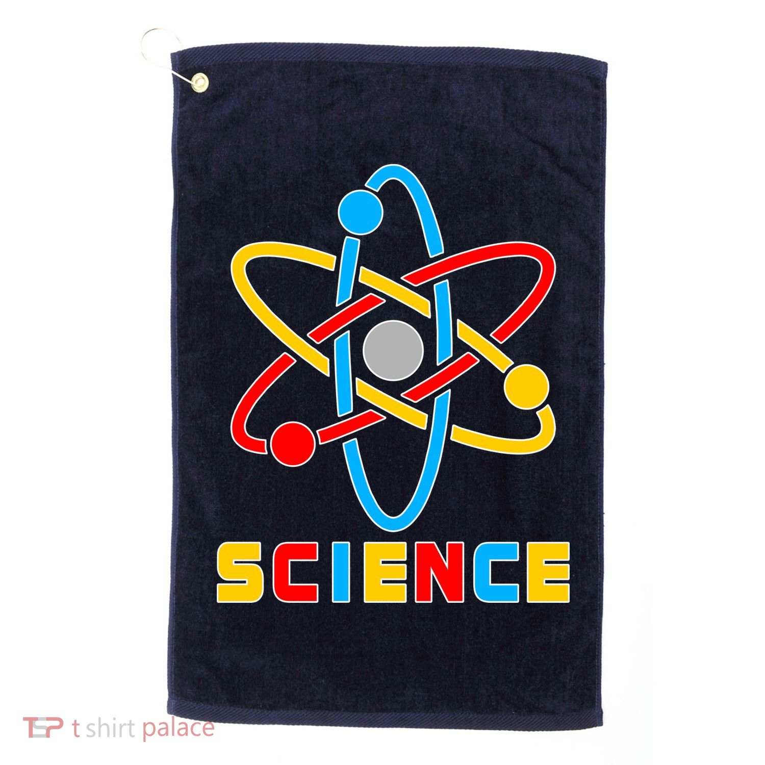 The Atom Science Logo Golf Towel