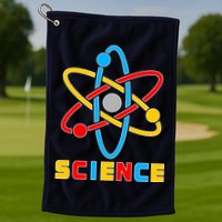 The Atom Science Logo Golf Towel