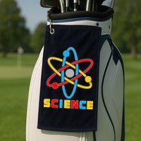 The Atom Science Logo Golf Towel