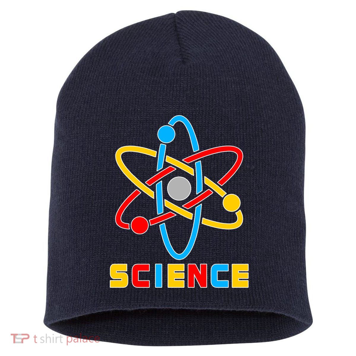 The Atom Science Logo Short Acrylic Beanie