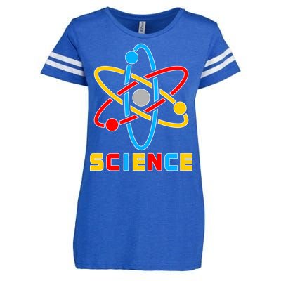 The Atom Science Logo Enza Ladies Jersey Football T-Shirt