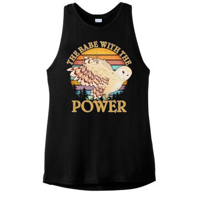 The Babe With The Power Ladies PosiCharge Tri-Blend Wicking Tank