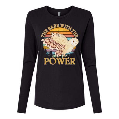 The Babe With The Power Womens Cotton Relaxed Long Sleeve T-Shirt