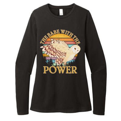 The Babe With The Power Womens CVC Long Sleeve Shirt