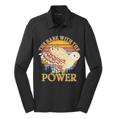 The Babe With The Power Silk Touch Performance Long Sleeve Polo