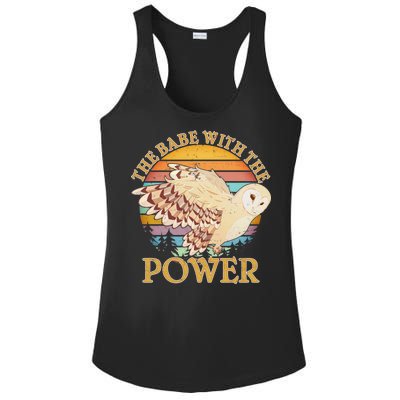 The Babe With The Power Ladies PosiCharge Competitor Racerback Tank