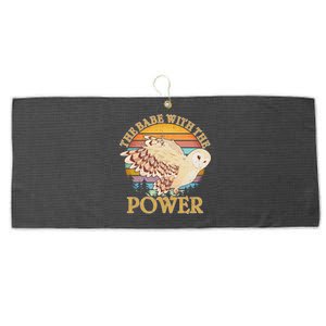 The Babe With The Power Large Microfiber Waffle Golf Towel