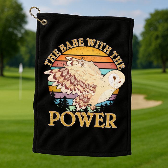 The Babe With The Power Golf Towel