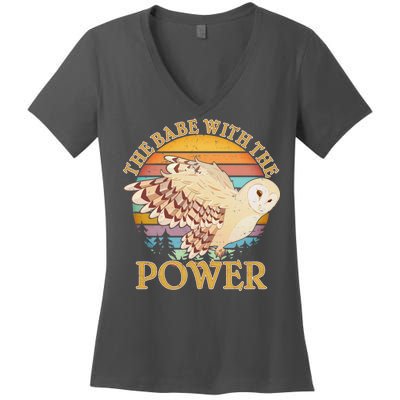 The Babe With The Power Women's V-Neck T-Shirt