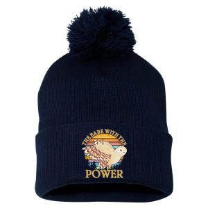 The Babe With The Power Pom Pom 12in Knit Beanie