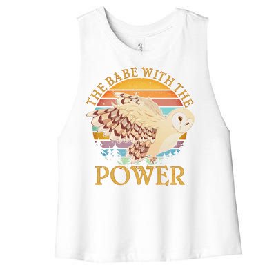 The Babe With The Power Women's Racerback Cropped Tank