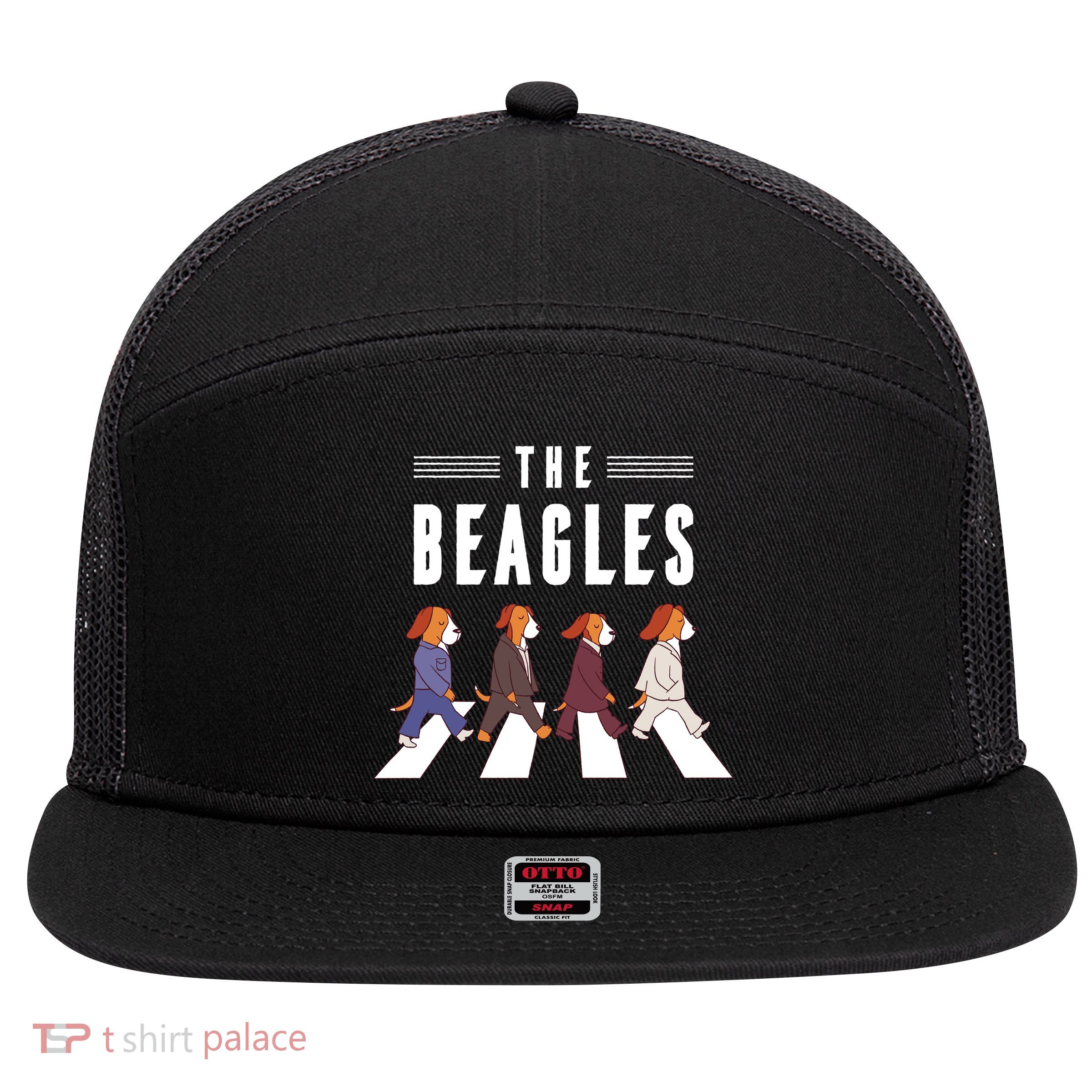 The Beagles 7 Panel Mesh Trucker Snapback Hat