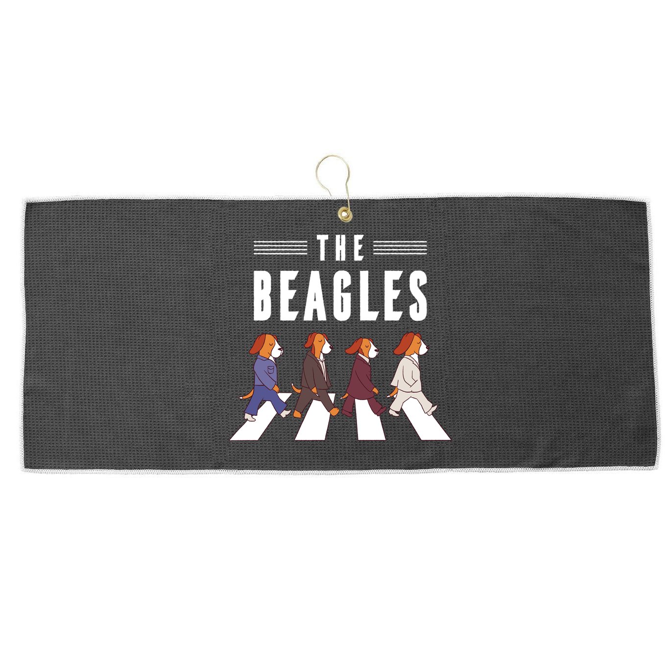 The Beagles Large Microfiber Waffle Golf Towel