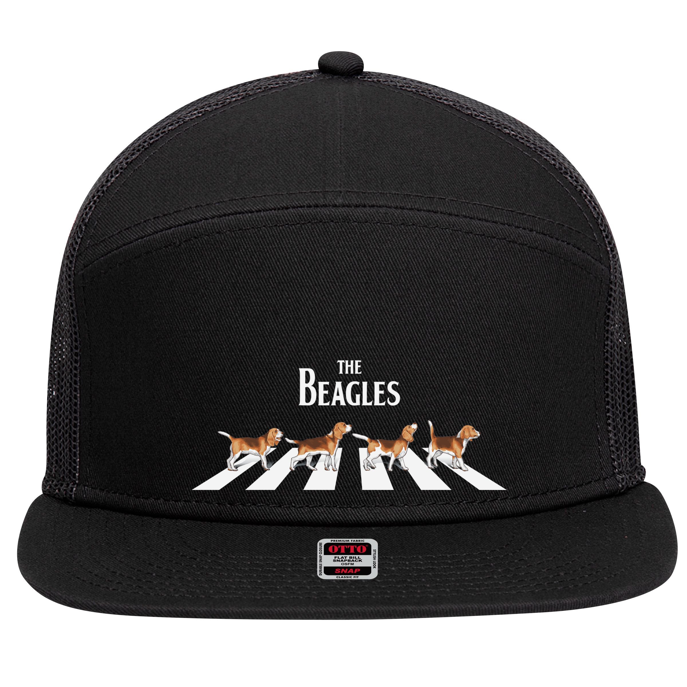 The Beagles Parody Logo 7 Panel Mesh Trucker Snapback Hat