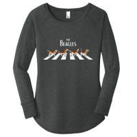 The Beagles Parody Logo Women's Perfect Tri Tunic Long Sleeve Shirt