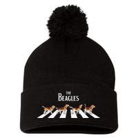 The Beagles Parody Logo Pom Pom 12in Knit Beanie