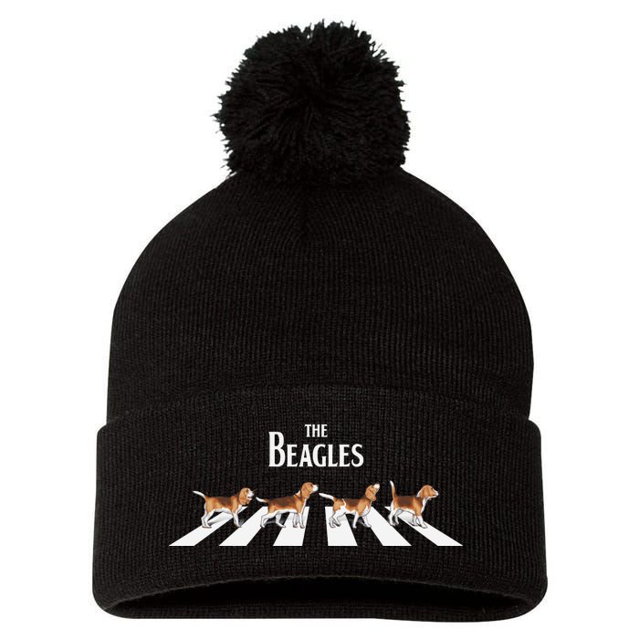 The Beagles Parody Logo Pom Pom 12in Knit Beanie