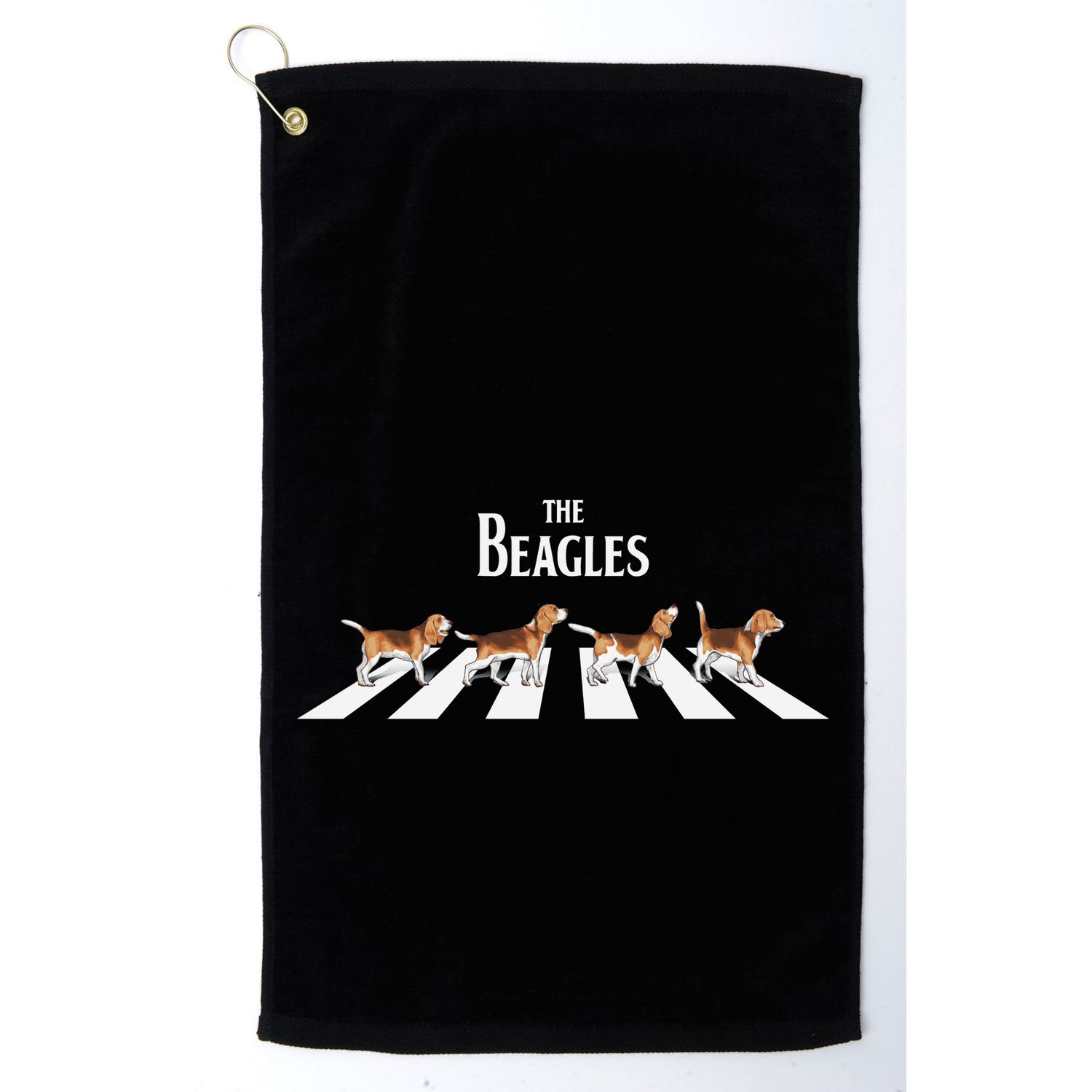 The Beagles Parody Logo Golf Towel