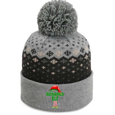 The Bearded Elf Funny Family Christmas The Baniff Cuffed Pom Beanie