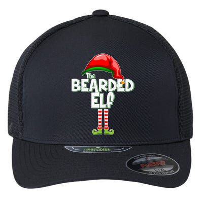 The Bearded Elf Funny Family Christmas Flexfit Unipanel Trucker Cap