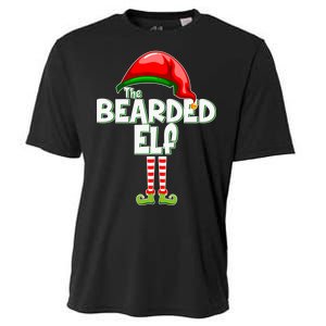 The Bearded Elf Funny Family Christmas Cooling Performance Crew T-Shirt