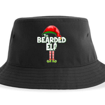 The Bearded Elf Funny Family Christmas Sustainable Bucket Hat