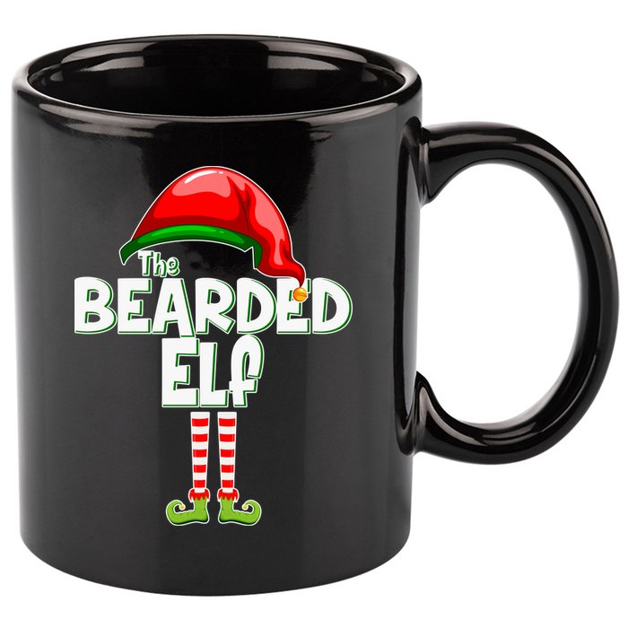 The Bearded Elf Funny Family Christmas 11oz C Handle Ceramic Mug
