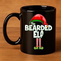 The Bearded Elf Funny Family Christmas 11oz C Handle Ceramic Mug