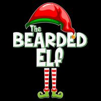 The Bearded Elf Funny Family Christmas 16 in Basic Backpack