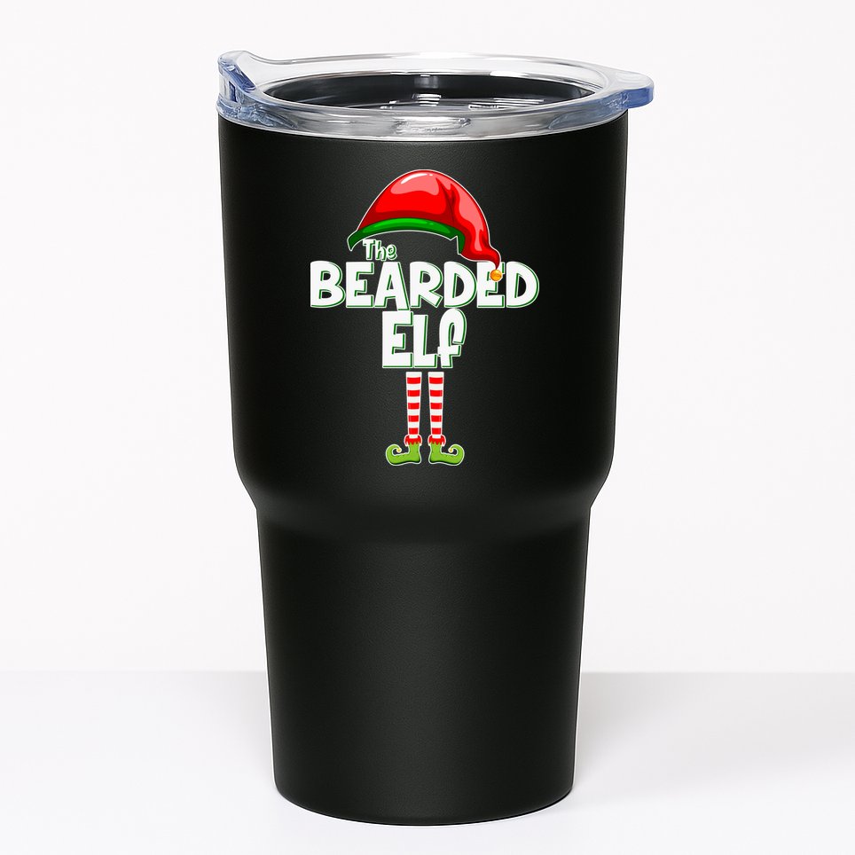 The Bearded Elf Funny Family Christmas Tumbler