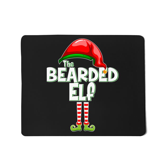 The Bearded Elf Funny Family Christmas Mousepad