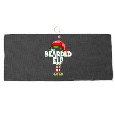 The Bearded Elf Funny Family Christmas Large Microfiber Waffle Golf Towel