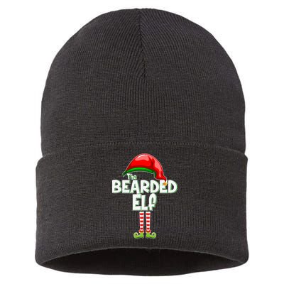 The Bearded Elf Funny Family Christmas Sustainable Knit Beanie