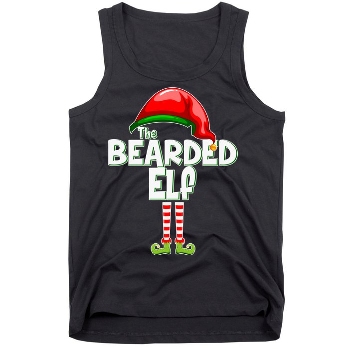 The Bearded Elf Funny Family Christmas Tank Top