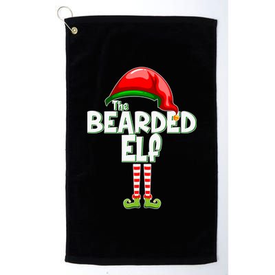 The Bearded Elf Funny Family Christmas Platinum Collection Golf Towel