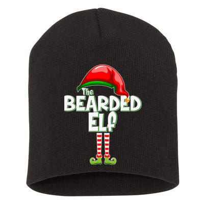 The Bearded Elf Funny Family Christmas Short Acrylic Beanie