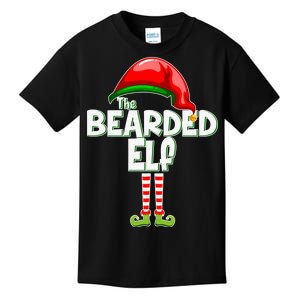 The Bearded Elf Funny Family Christmas Kids T-Shirt