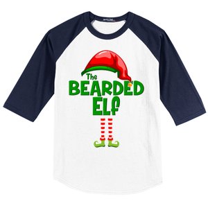 The Bearded Elf Funny Family Christmas Baseball Sleeve Shirt