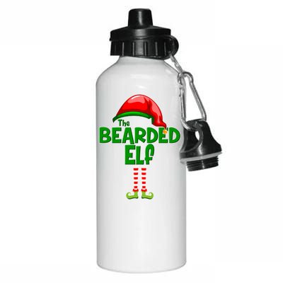 The Bearded Elf Funny Family Christmas Aluminum Water Bottle