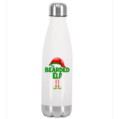 The Bearded Elf Funny Family Christmas Stainless Steel Insulated Water Bottle