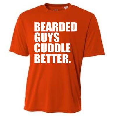 The Bearded Guys Cuddle Better Funny Beard Cooling Performance Crew T-Shirt