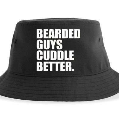 The Bearded Guys Cuddle Better Funny Beard Sustainable Bucket Hat